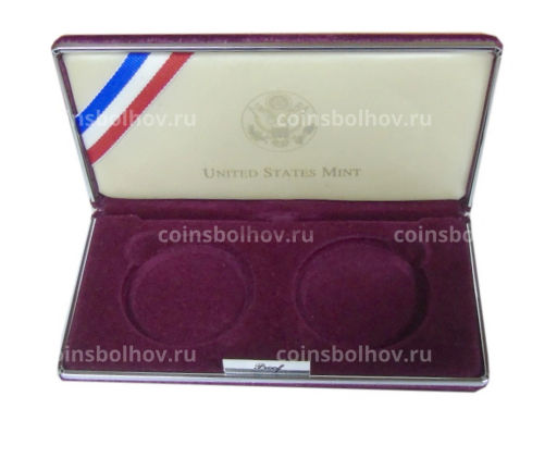 Коробка для 2 монет в капсулах диаметром 45 мм (б/у)