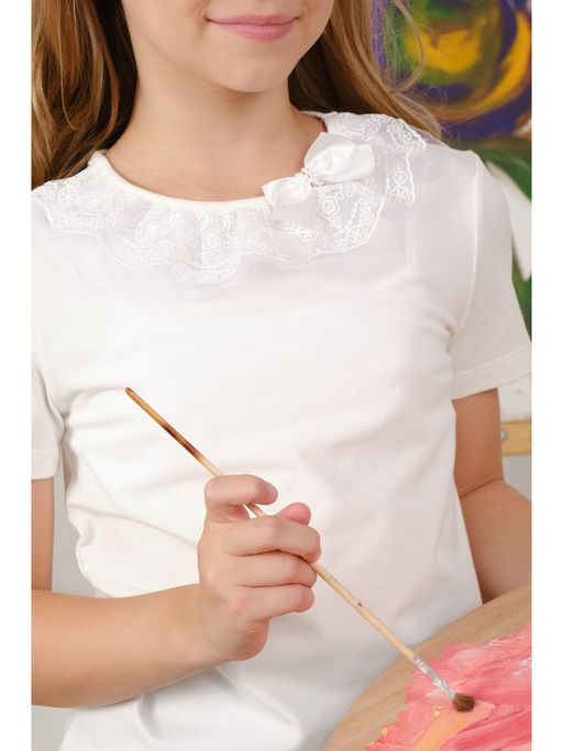 Блузка белый 181231101а - Nota bene фото 23