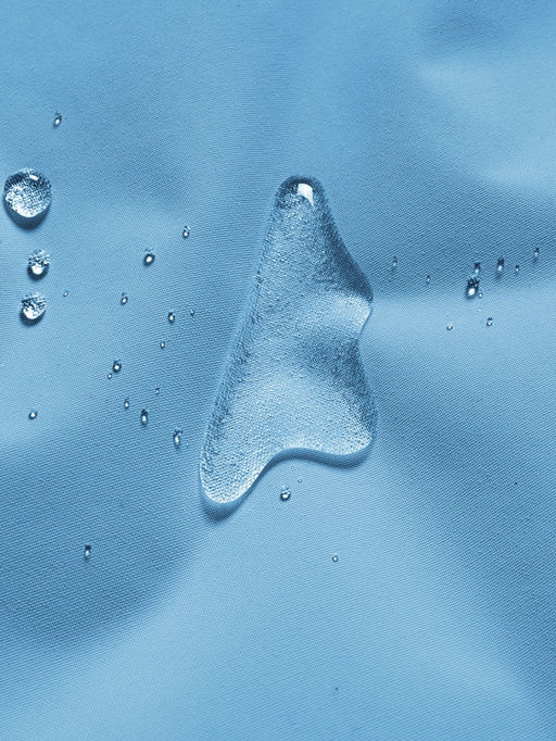 Парка зимняя подростковая для девочки с капюшоном и мехом бирюзового цвета 9534Br