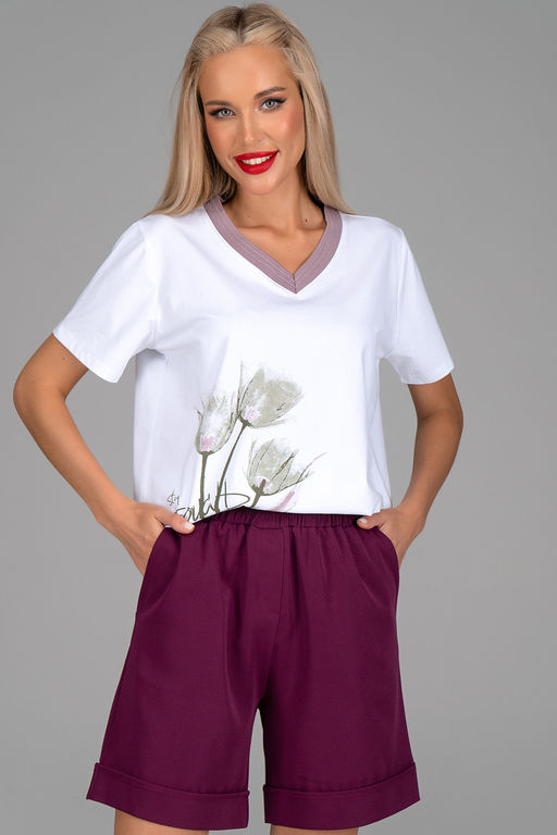 Футболка Анисия (лиловый) - Эльза фото 6