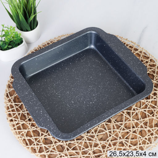 Противень 27х24x4.5см Мрамор / RSD-35 /уп 50/ 0,432/ 26,5 (20) х 4,5