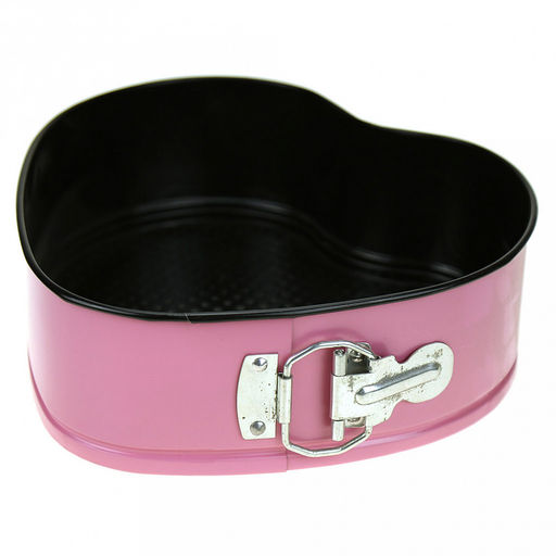 Форма для выпечки 3 штуки: 26х26см h7см; д24,5см h7,5см; 22х21см h7,5см, разъемная, металл, тефлоновое покрытие, цветной корпус-микс (Китай)