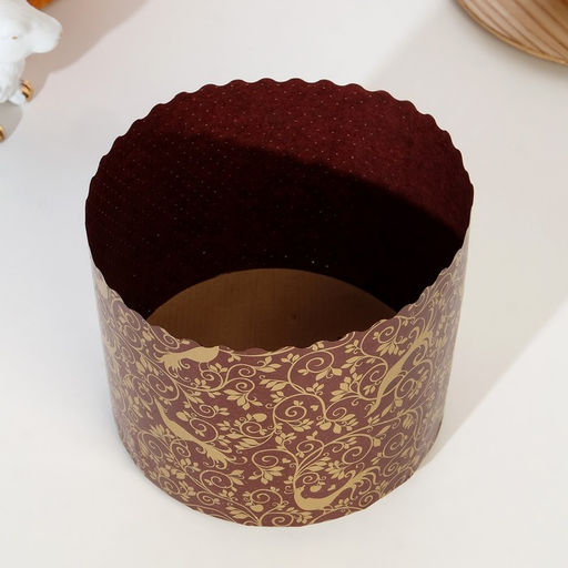 Цена за 1200 шт. Форма бумажная для кекса, маффинов и кулича "РАЙСКИЙ САД" 124х100мм ( фасовка 1200 шт)