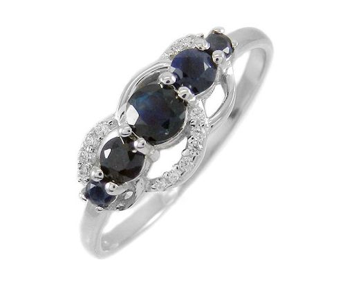 Кольцо из серебра сапфир, Ремис