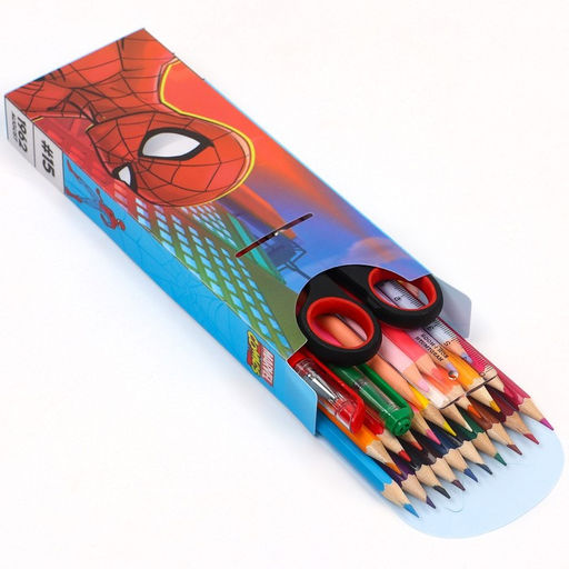 Цена за 5 шт. Пенал-футляр пластиковый, 75х195х25 мм, сборный, Человек-паук - Marvel фото 2