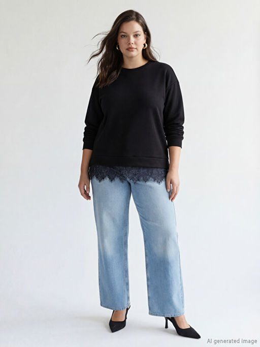 Soft Touch P?sk?ll? Kad?n Sweatshirt Tunik