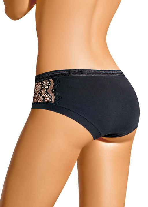 CLE B863 Трусы жен. Кружево хлопок чёрный - Clever wear фото 2