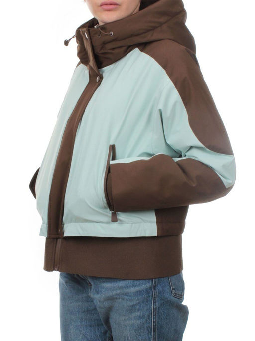 H24-381 BROWN MENTHOL Куртка зимняя женская (80% пух / 20% перо) M - 44 российский - Fashion фото 4