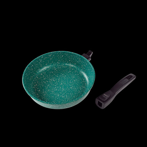 Сковорода 22 см, изумрудная - Ярославна фото 4