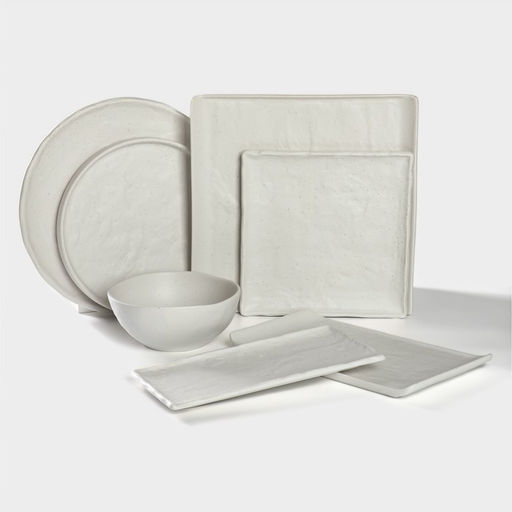 Блюдо для подачи Magistro Slate, 26,5×15 см, фарфор, белое
