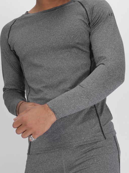 Комплект мужского термобелья без начеса серого цвета 2213Sr - FUYOUKAI фото 10