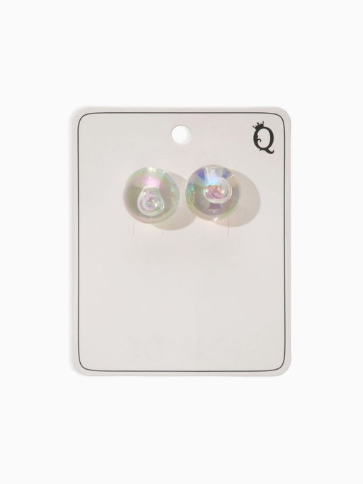 Серьги "Мыльный пузырь", цвет прозрачный