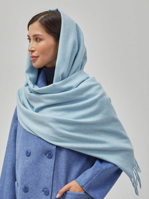 В составе шерсть и кашемир! теплый двусторонний палантин - Tantino фото 6