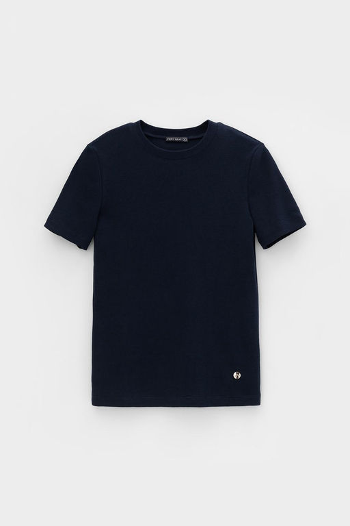 Футболка женская Very Neat ЕВТ 3187 индиго из хлопка  фото 5