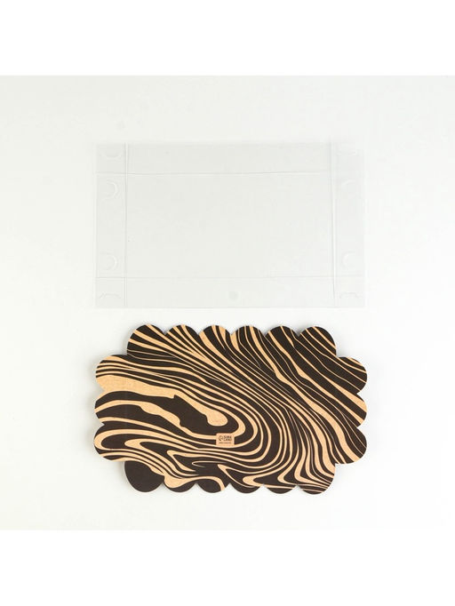 Цена за 5 шт. Коробка для печенья, кондитерская упаковка с пластиковой крышкой, Настоящему мужчине, 10.5?21?3 см