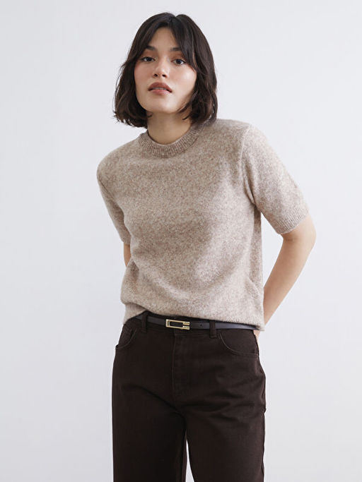 Bisiklet Yaka Kad?n Triko Kazak