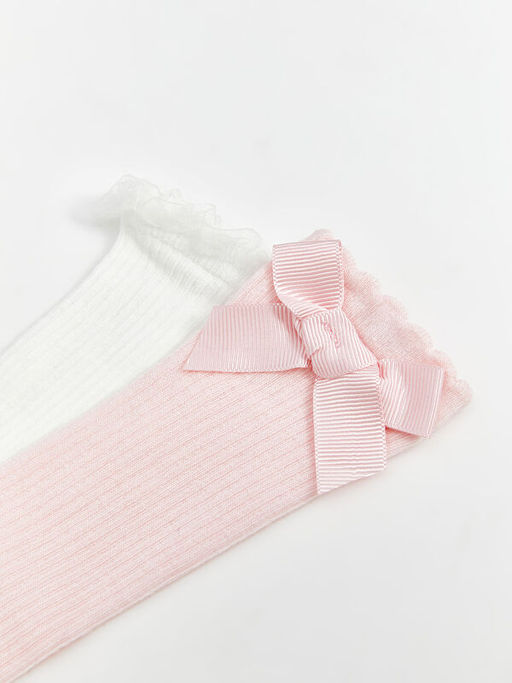 Basic K?z Bebek Soket ?orap 2li - Waikiki фото 3