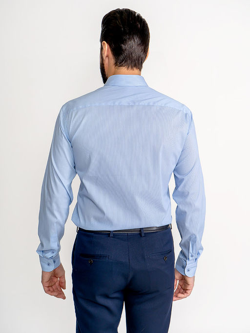 Сорочка мужская длинный рукав GREG 211/138/Z/1p STRETCH  фото 7