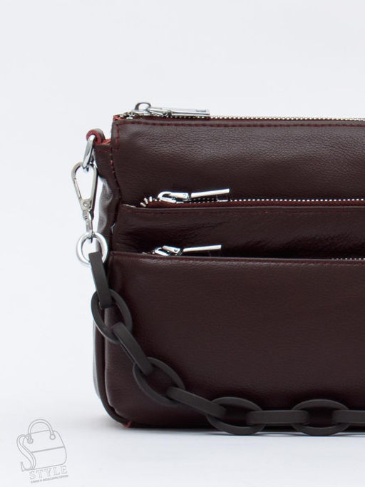 Сумка женская кожаная 3011NN wine red Natale Navetta