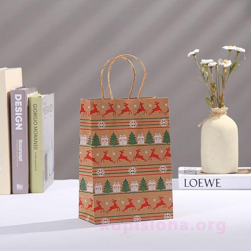 Подарочный пакет Christmas gift маленький - Купи слона фото 2