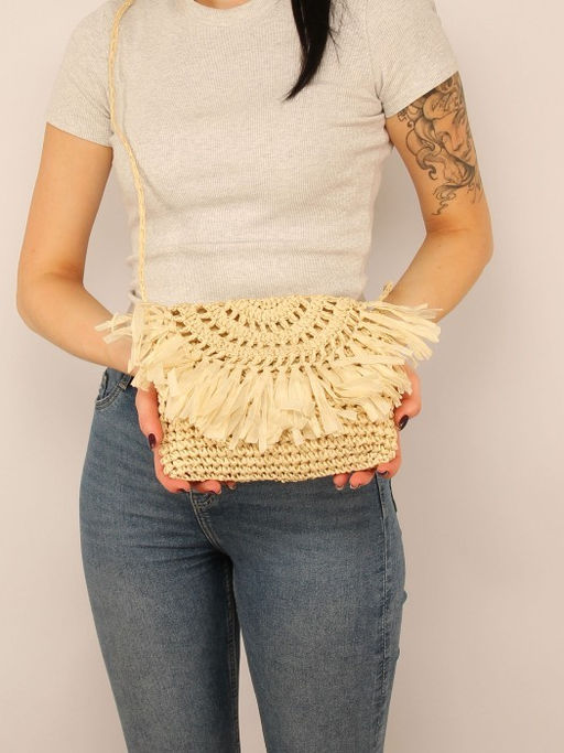 Сумка текстиль SNX-031, 1отд, плечевой ремень, светло-бежевый SALE 265614 - Bobo фото 4