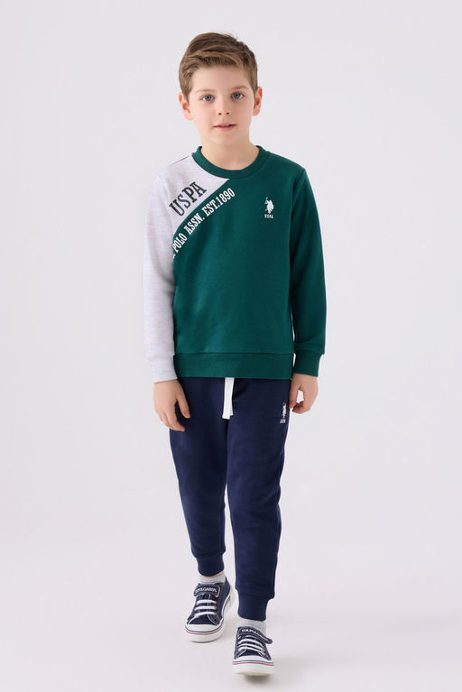 Темно-зеленый пижамный комплект для мальчика Неожиданная скидка в корзине - U.s. polo assn фото 3