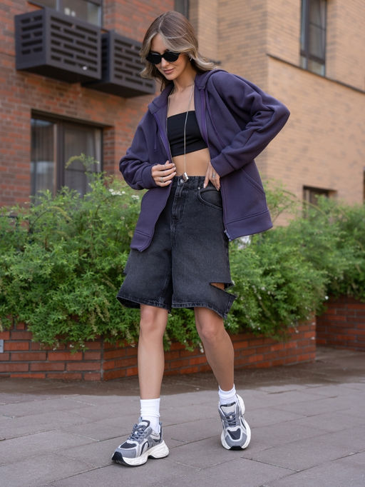 Толстовка жен.арт.286/2-8,фиолетовая - Binita фото 3