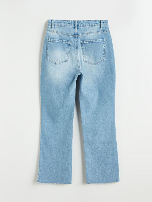 Crop Flare Kad?n Jean Pantolon