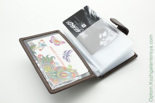 Женская кожаная визитница Sergio Valentini СВ 8030-010  фото 2