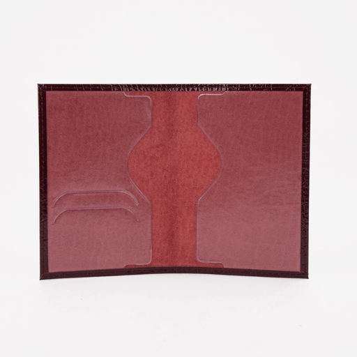 Обложка для паспорта, бордовая