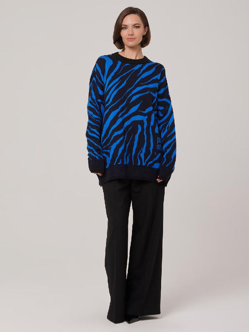 Джемпер женский 1231153006 black/blue - Eleganzza фото 2