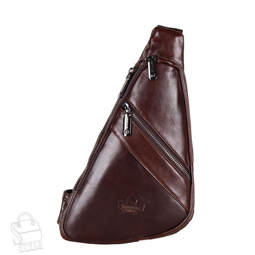 Рюкзак мужской кожаный 1212-1Z brown Zinimxs - S-style фото 3