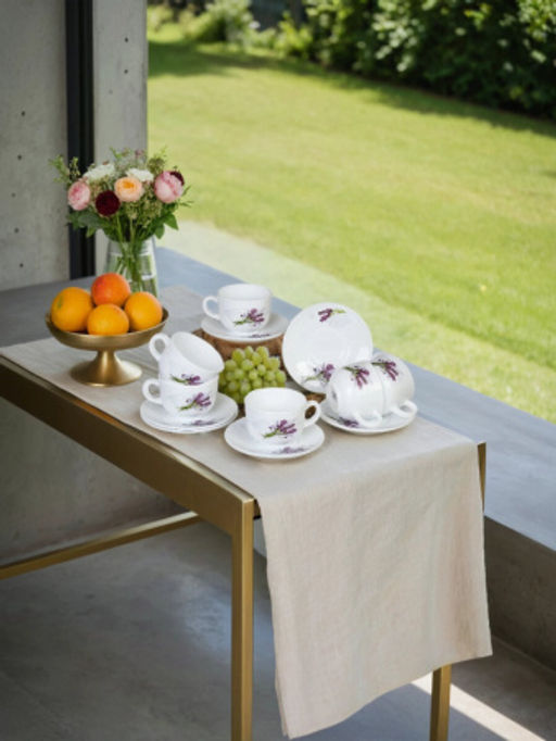 Чайный набор 12 предметов 220 мл / GRAY-CB210/HP55 (7131) /уп 8/ Лаванда - Галеонтрейд фото 3