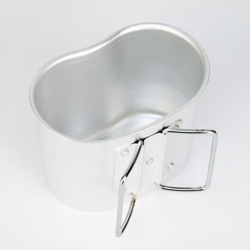 Фляжка армейская походная Adventure 0.8 л для воды, с котелком, металл, зелёный чехол