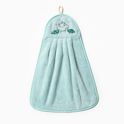 Салфетка декоративная Доляна Дракоша 25х34 см, 280 г/м2, микрофибра, 100% п/э  фото 2