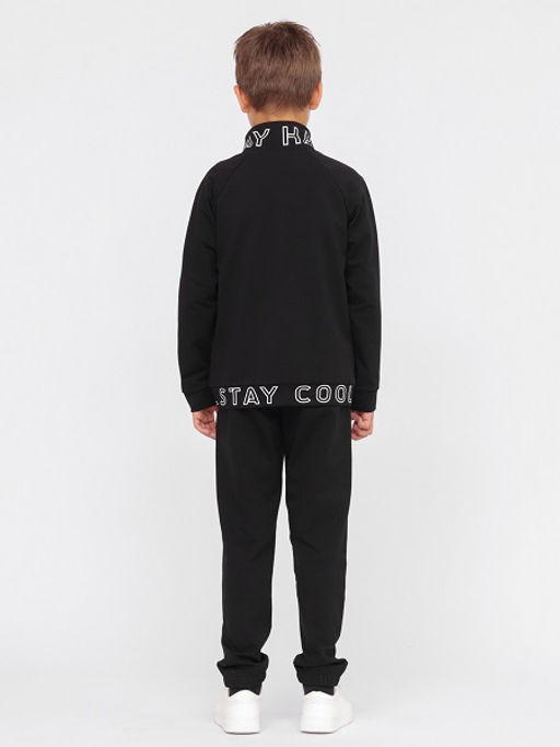CRB wear/!CWJB 90110-22 Комплект для мальчика (толстовка, брюки),черный/Ex.Cherubino  фото 5