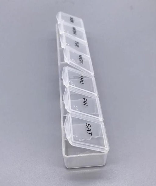 Органайзер для таблеток на неделю, большой контейнер для таблеток на 7 дней, контейнер для лекарств с витамином чехол, контейнер для таблеток для лекарственных добавок - Buro фото 4