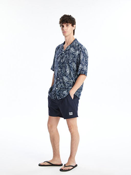 K?sa Boy Bask?l? Erkek Deniz ?ortu