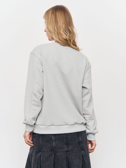 Толстовка женская 24234-477 футер стальной