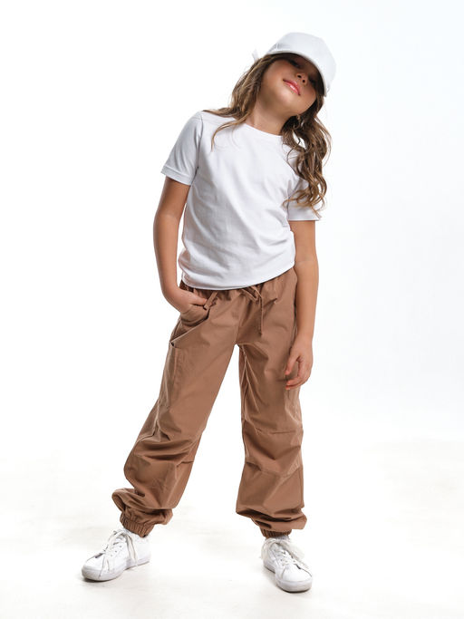 Брюки КАРГО для девочки UD 7888(5163) св.коричневый - Mini maxi фото 5