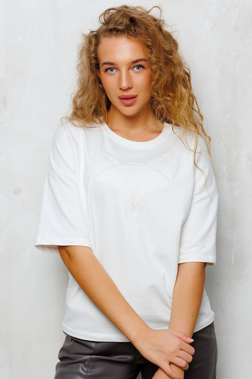 Футболка женская с вышивкой 342MLK