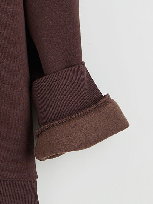 Bisiklet Yaka Ta?l? K?z ?ocuk Sweatshirt