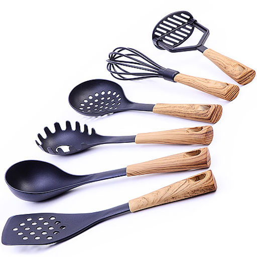 29522 Кухонный набор на подставка 7 пр нейлон/термопластик MB (х6) - Mayer&boch фото 2