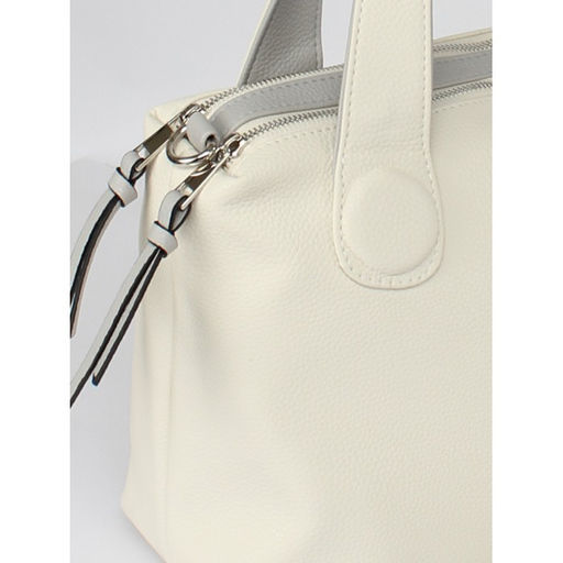 Сумка женская искусственная кожа ADEL-311/2в/ММ, 2 отд/плеч рем, бежевый/серый флотер 259113 - Adelia фото 4