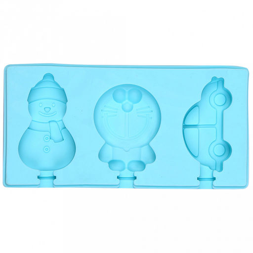 Форма силиконовая для замораживания фруктового льда/мороженого "Ассорти-3" 18х9х2см, цвета микс (Китай)