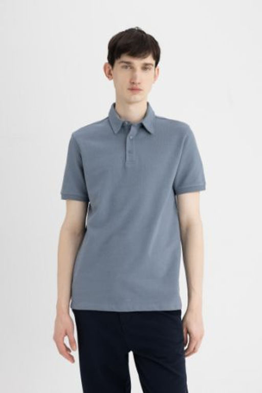 Slim Fit K?sa Kollu Polo Tisort