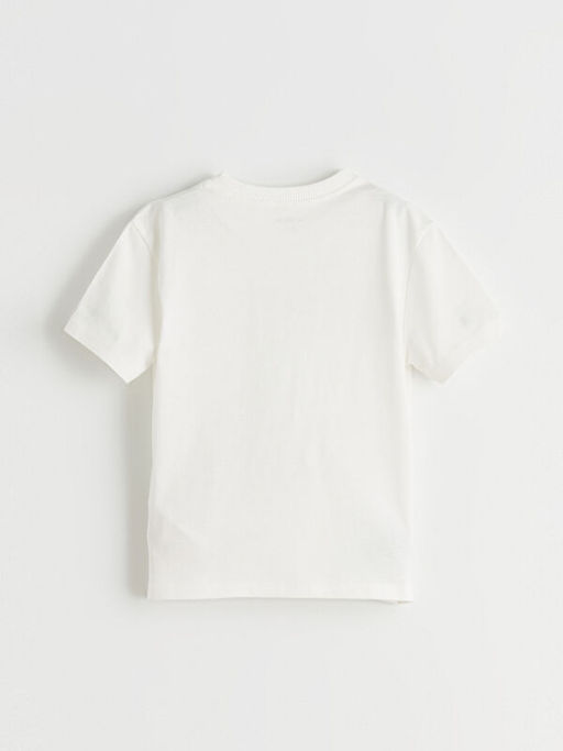 Regular Fit Bask?l? Erkek ?ocuk Ti??rt