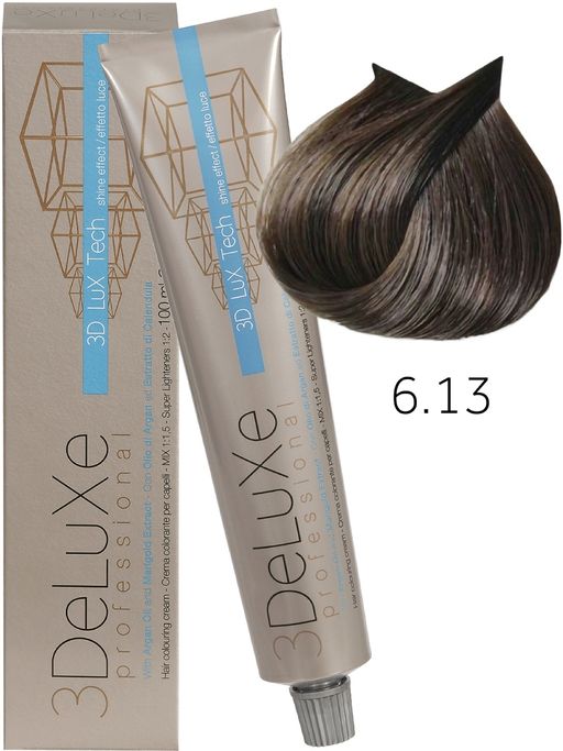 6.13 Крем-краска для волос 3DELUXE PROFESSIONAL ТЕМНЫЙ БЛОНДИН БЕЖЕВЫЙ