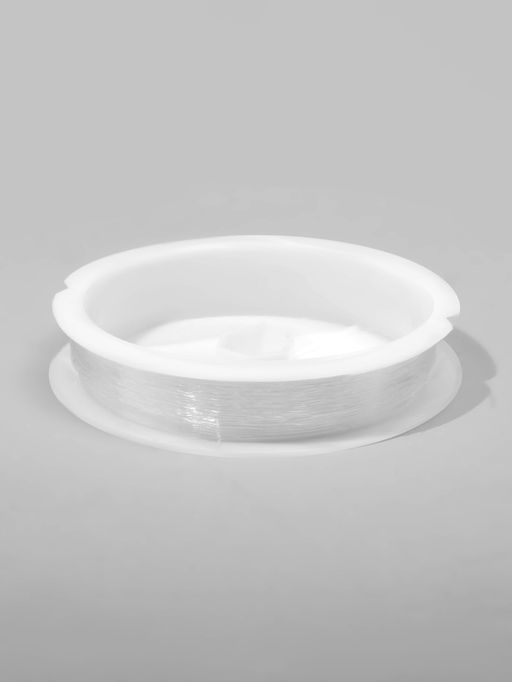 Цена за 2 шт. Нить силиконовая (резинка) d=0.4 мм, L=20 м, прозрачная