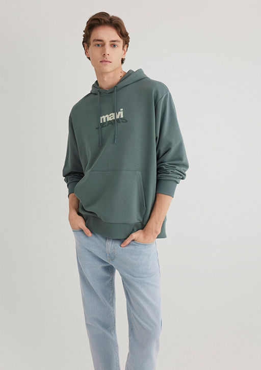 Mavi Logo Bask?l? Yesil Sweatshirt  фото 3